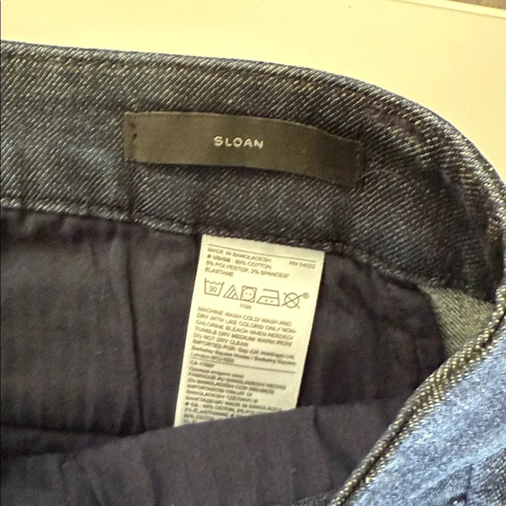 Banana Republic Jeans Size 4 Petite Womens Sloan Fit Straight Dark Wash Blue